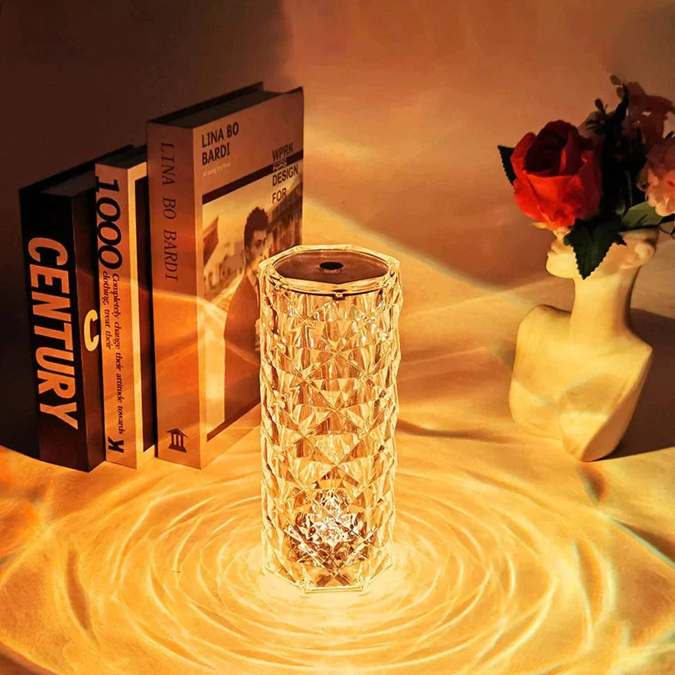 16 Color Rose Crystal Diamond Table Lamp